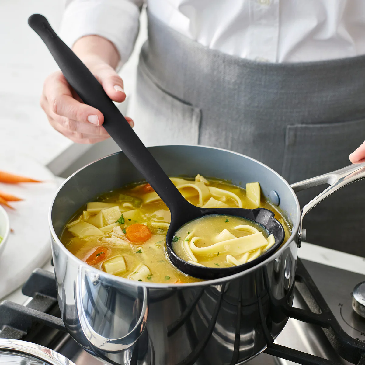 Premiere Silicone 8-Piece Utensil and Crock Set | Black - Image 7