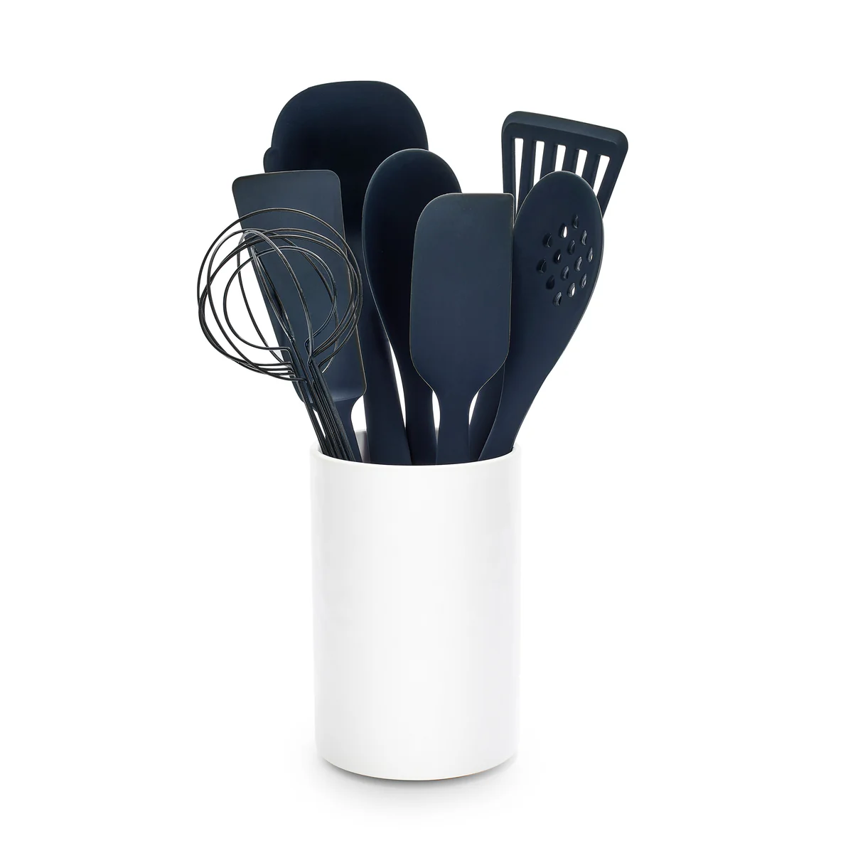 Premiere Silicone 8-Piece Utensil and Crock Set | Oxford Blue - Image 10
