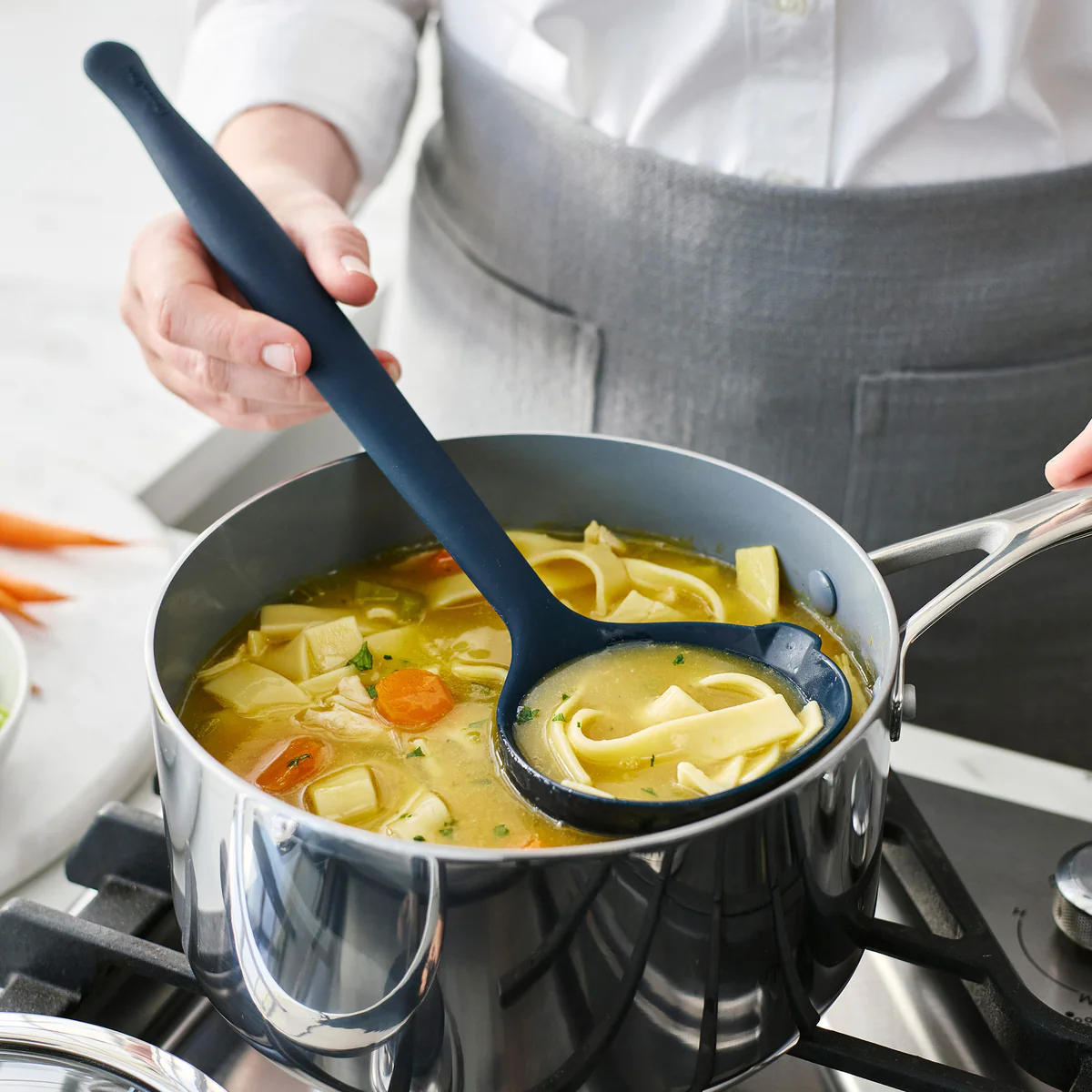 Premiere Silicone 8-Piece Utensil and Crock Set | Oxford Blue - Image 6
