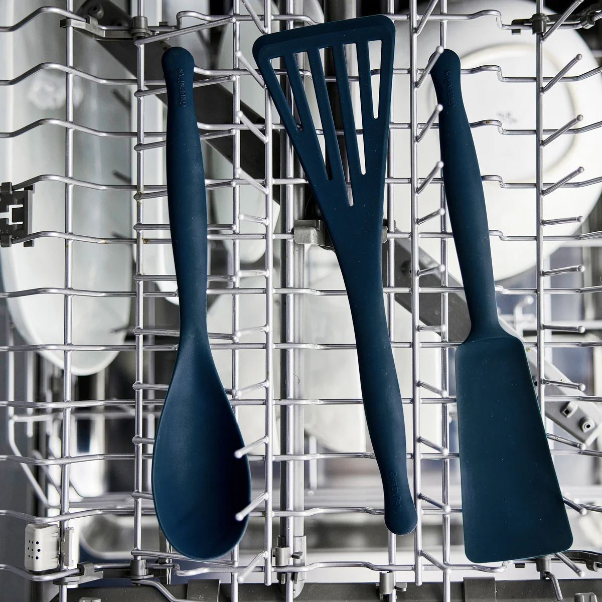 Premiere Silicone 8-Piece Utensil and Crock Set | Oxford Blue - Image 9