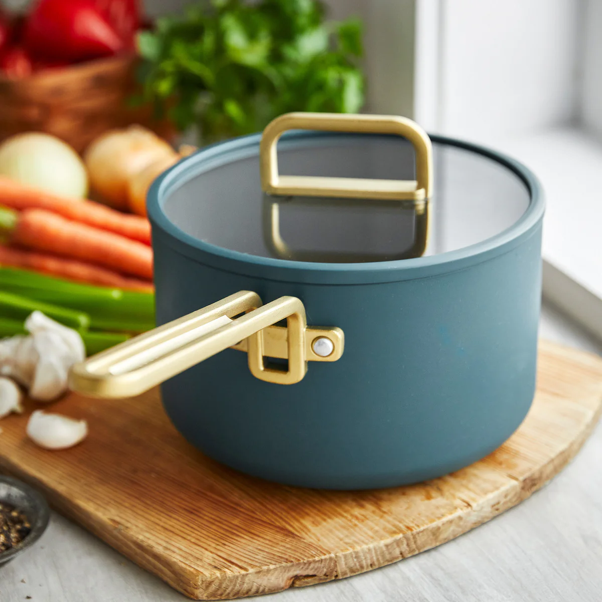 Stanley Tucci™ Ceramic Nonstick 11-Piece Cookware Set | Venetian Teal - Image 9