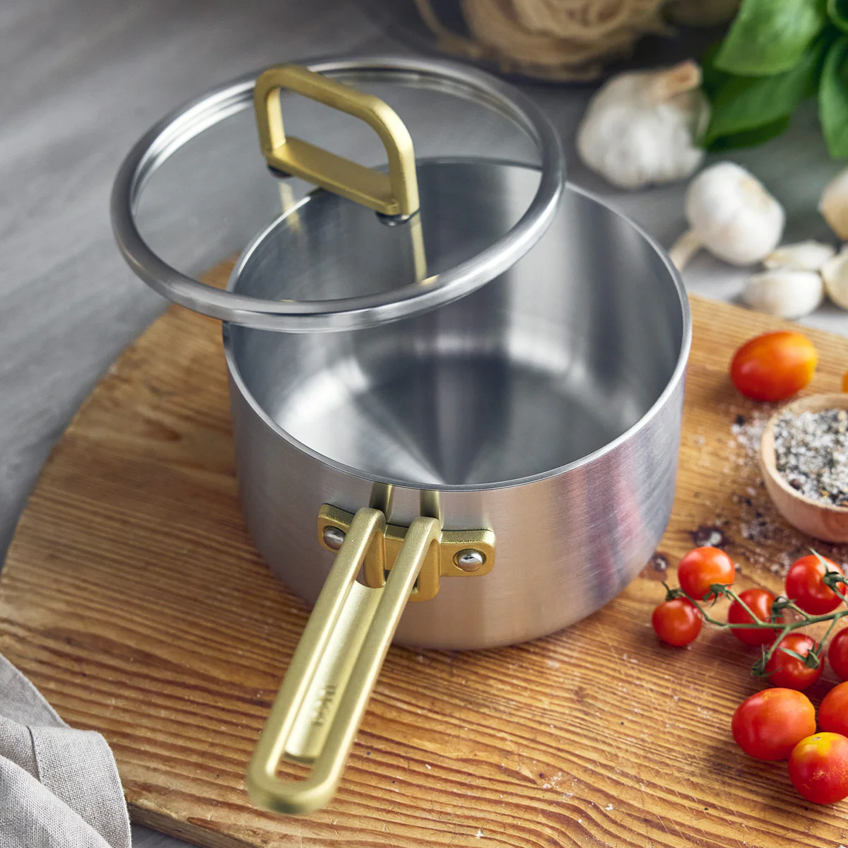 Stanley Tucci™ Uncoated Stainless Steel 2-Quart Saucepan with Lid - Image 4