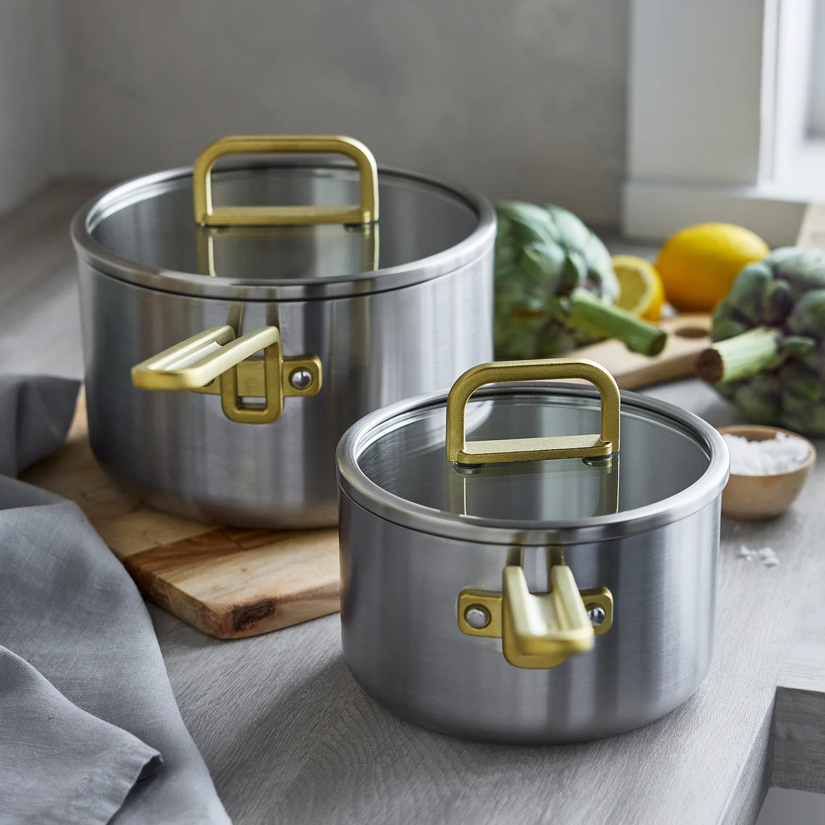 Stanley Tucci™ Uncoated Stainless Steel 4-Quart Saucepan with Lid - Image 8