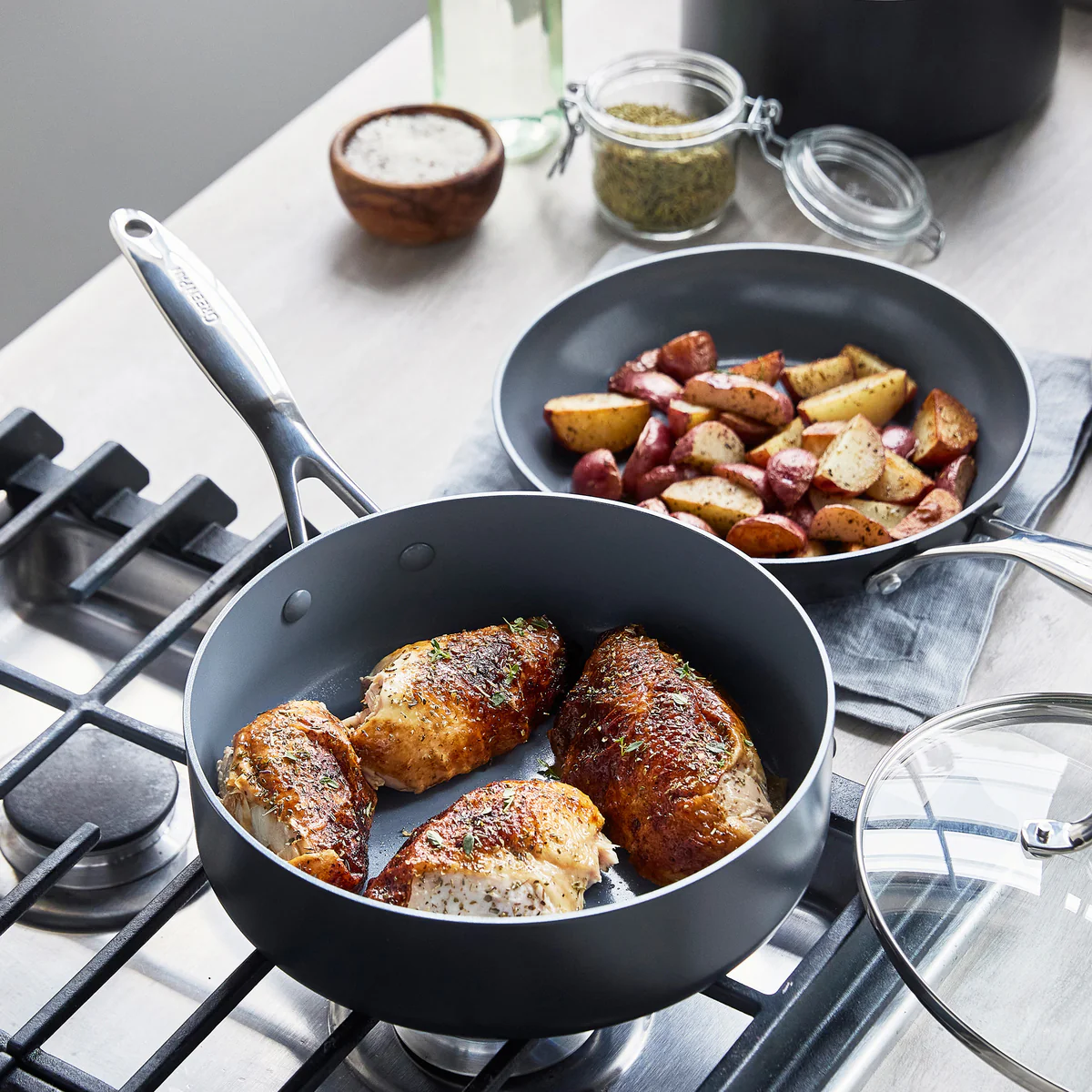 Valencia Pro Ceramic Nonstick 13-Piece Cookware Set - Image 7