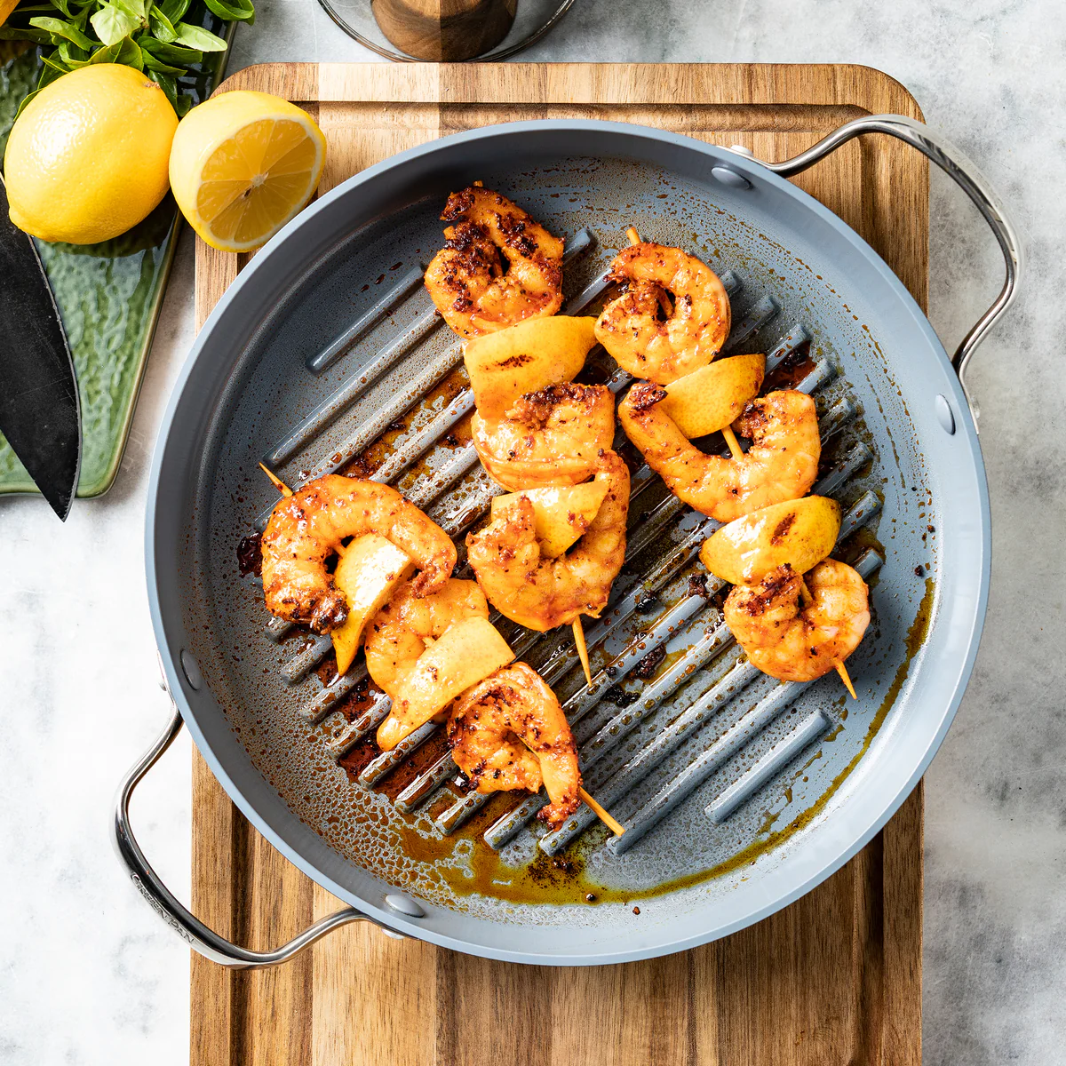 Valencia Pro Ceramic Nonstick 11" Round Grill Pan - Image 6