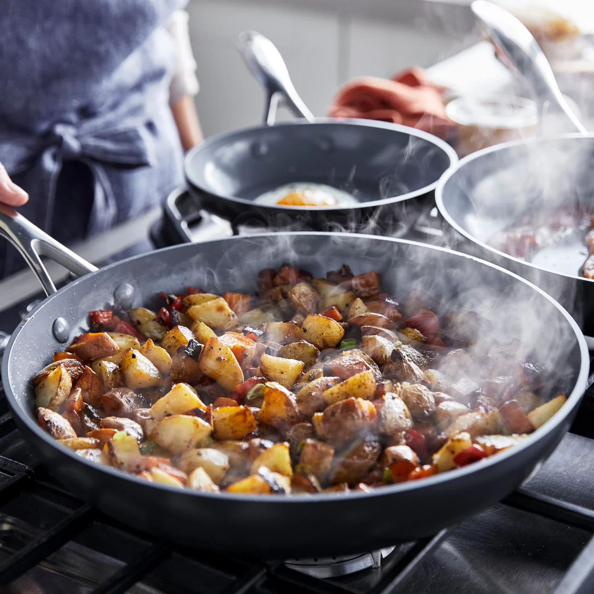 Valencia Pro Ceramic Nonstick 11-Piece Cookware Set | Gray - Image 12