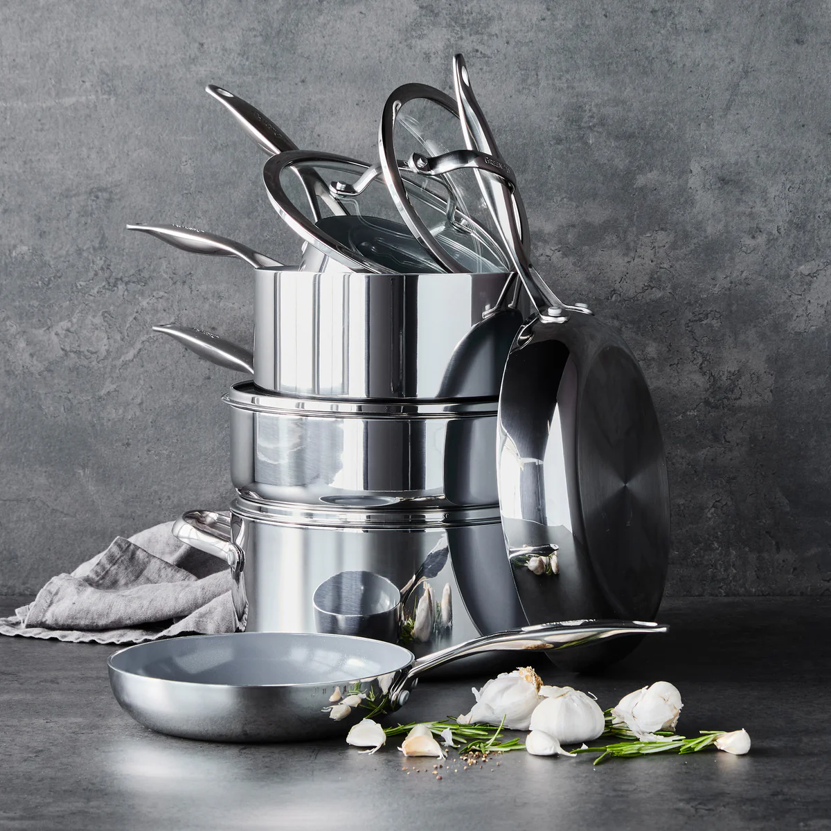 Valencia Pro Stainless Steel 10-Piece Cookware Set - Image 15